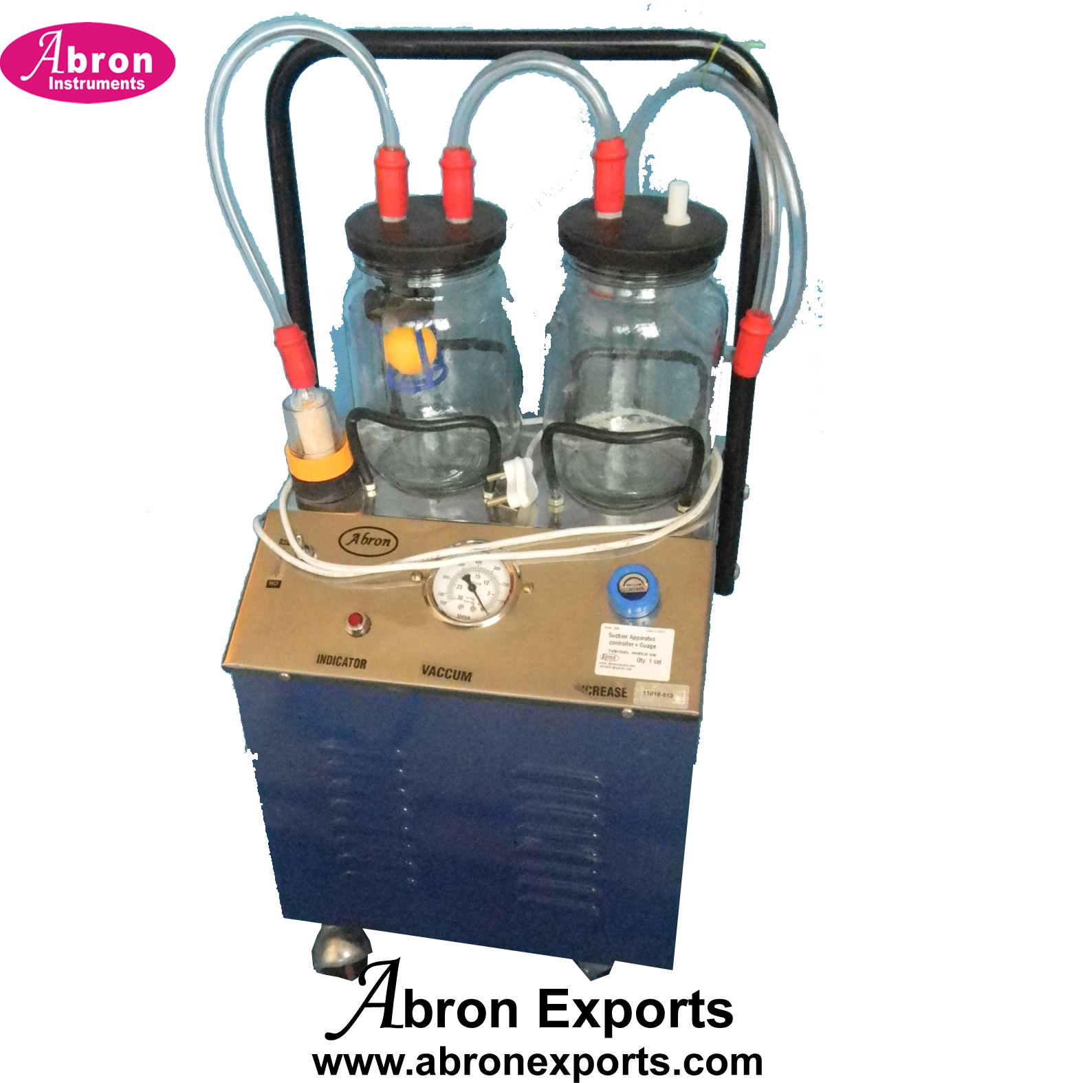 Suction Machine With Glass Bottles Vacuum Pump Tubes Portable Abron ABM-2312A